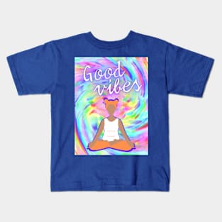 GOOD VIBES Tie Dye 2 Kids T-Shirt